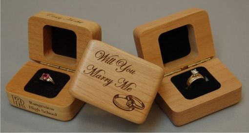 Custom Made Custom Laser Engraved Keepsake Jewelry Boxes