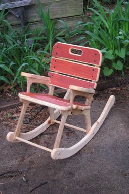 Custom Made Hand Crafted Childs Rocking Chair