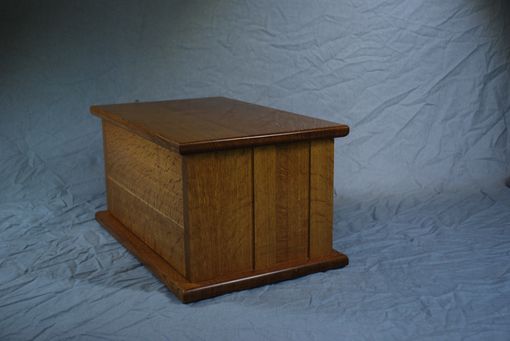 Custom Made Solid Quartersawn White Oak Four Drawer Jewelry Box