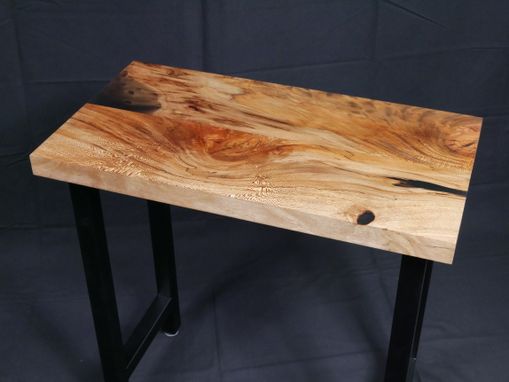 Custom Made Sycamore And Resin End Tables (Set Of 2)
