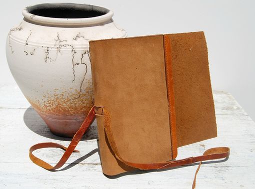Custom Made Leather Bound Journal Handmade Paper Southwest Diary Travel Adventure Art Notebook