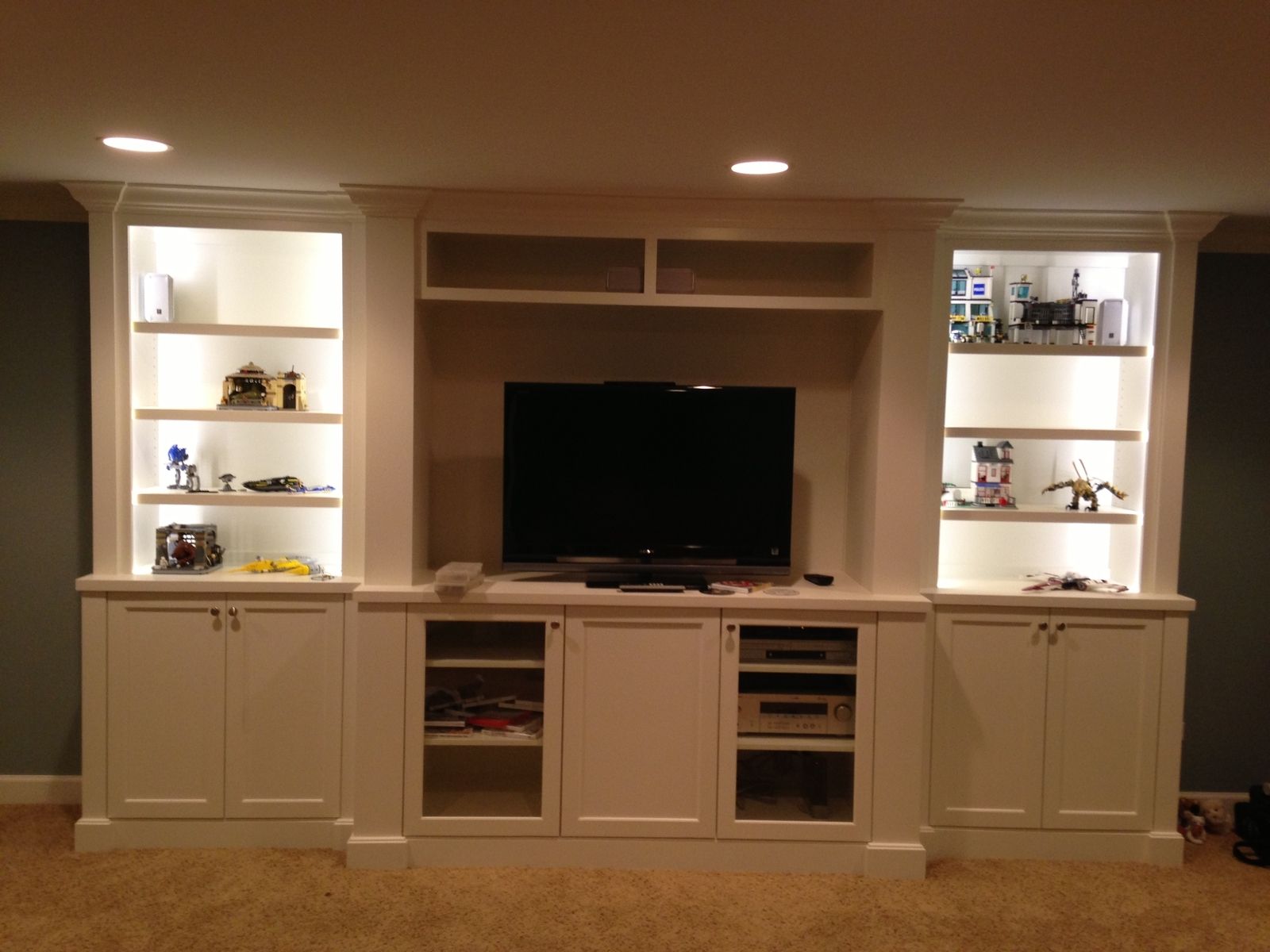 Custom Made Entertainment Center by Jack Built Construction Corp