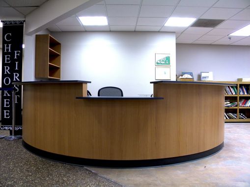 Custom Made Eliptical Reception Desk