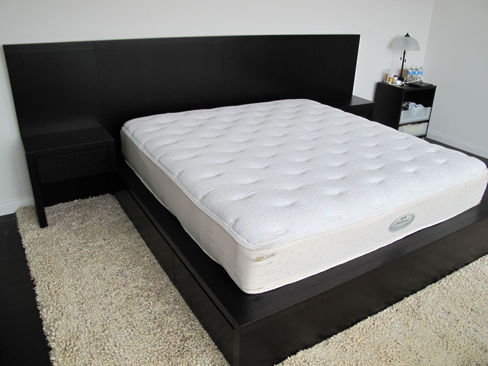 Custom Modern Espresso Bed With Storage by SahnLee Crafts, LLC