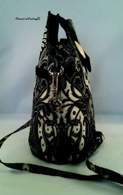 Custom Made Black And Ivory Paisley Bag