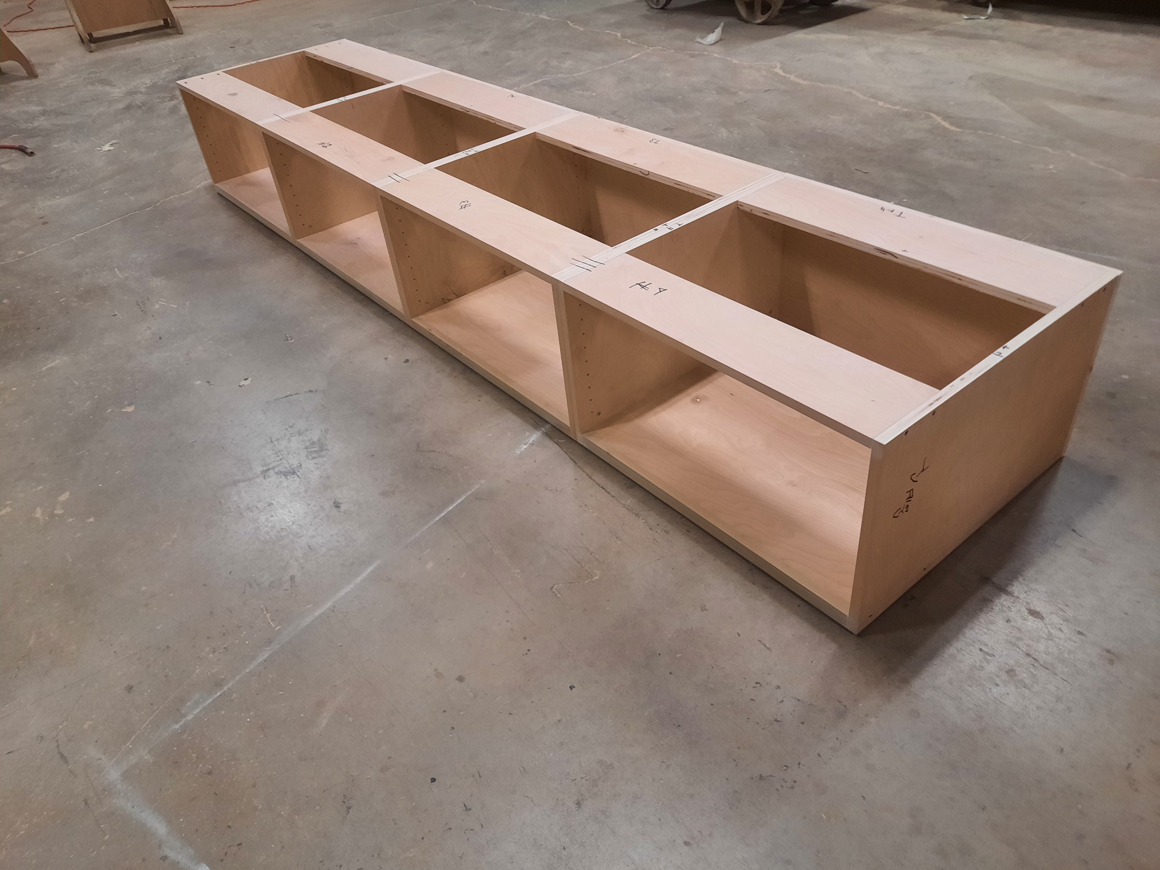 Hand Made Custom Storage Bench by Suburban Laminating LLC