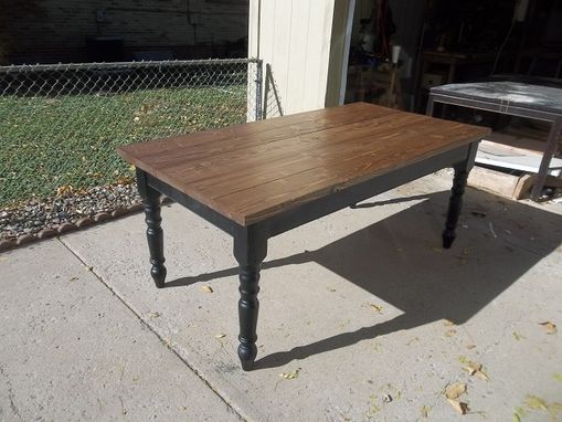 Custom Made 6' X 3' Pine Farm Table.