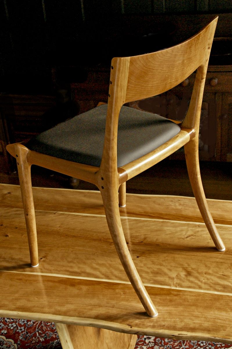 Handmade Low Back Dining Chair by Garybd Woodworking