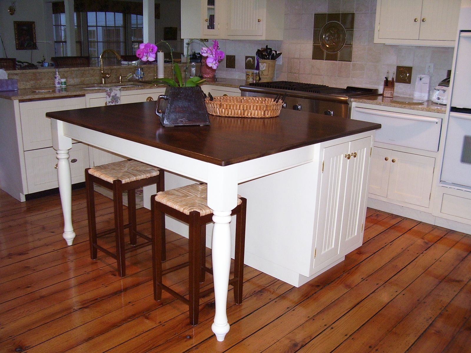Custom Made Kitchen Island by Arc and Angle custom woodcraft