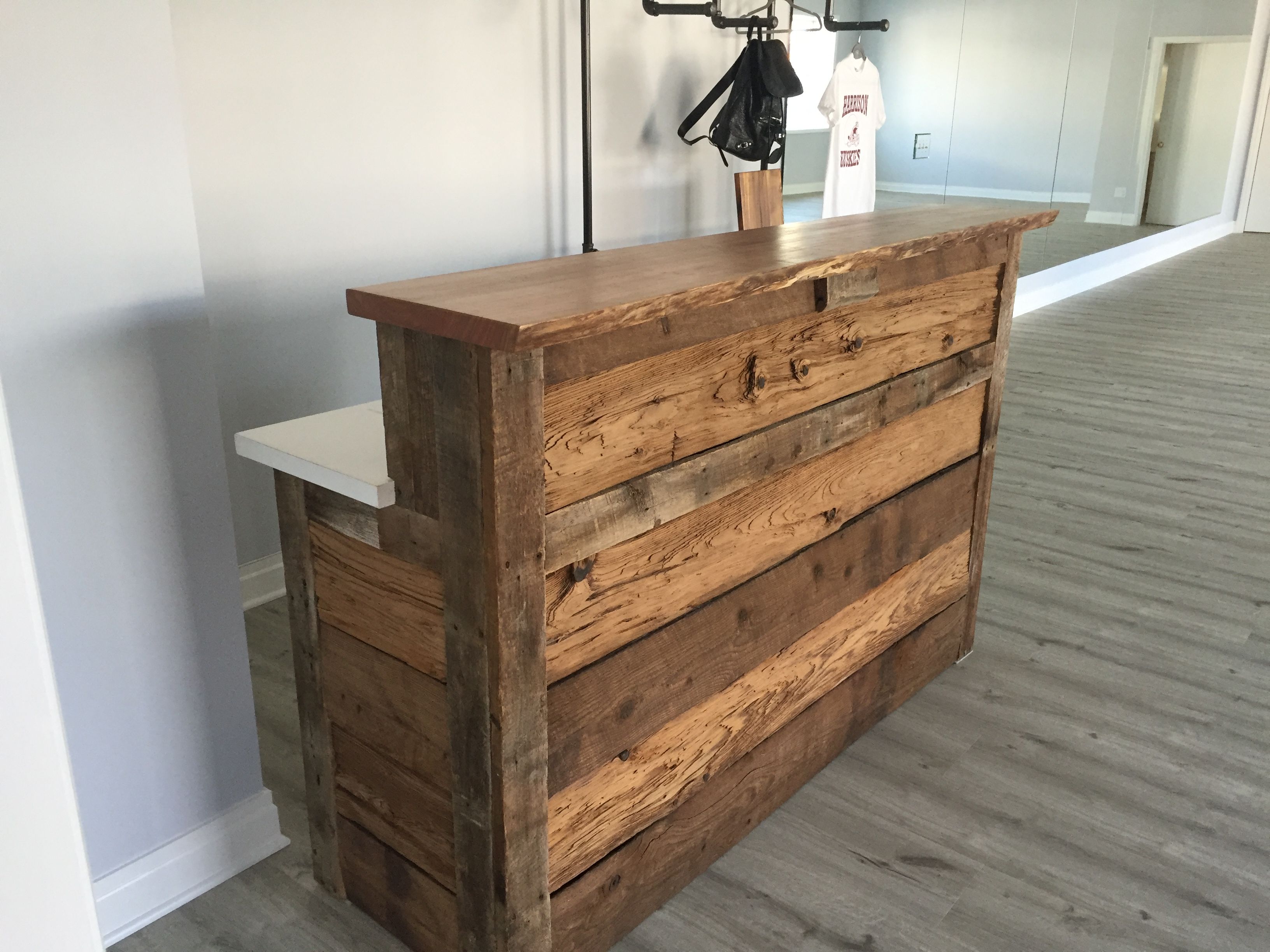 Barnwood reception outlet desk