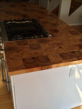 Custom Made Reclaimed Barn Beam End-Grain Countertop/Butcherblock/Island/Tabletop