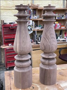 Custom Made Stair Newel Post (Walnut)