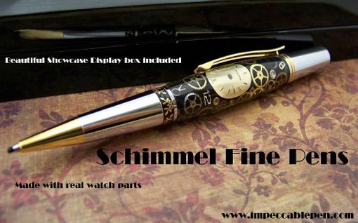 Custom Made Pocket Watch Parts Pen,  Steampunk Pen