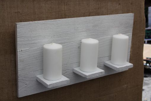 Custom Made 24" Wood Candle Holder Panel