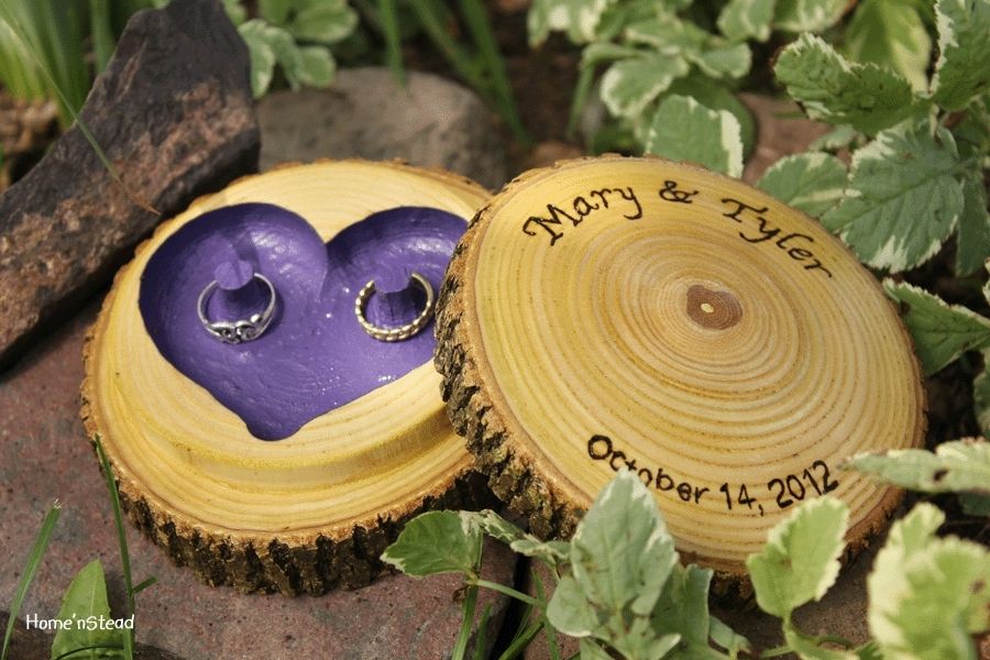 Custom Wedding Rings Jewelry Box by That Family Shop