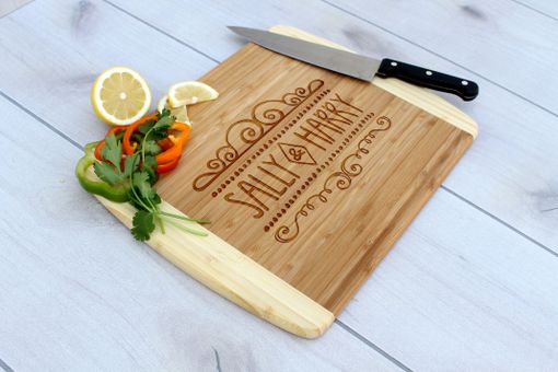 Custom Made Personalized Cutting Board, Engraved Cutting Board, Custom Wedding Gift – Cb-Bam-Sally Harry
