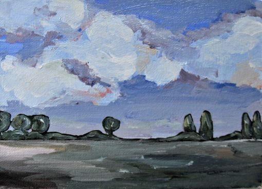 Custom Made Original Acrylic Impressionist Landscape Painting, 7" X 5"