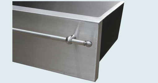 Custom Made Stainless Sink With Apron & Stainless Towel Bar