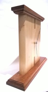 Custom Made Handcrafted Mantel Clock Maple And Cherry