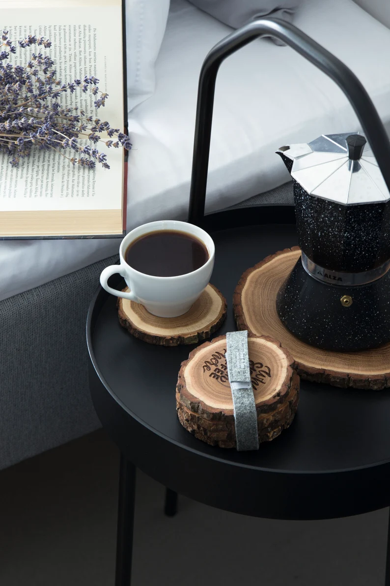 Buy Hand Crafted Wood Coasters, Wood Slices, Wooden Coasters, Wooden