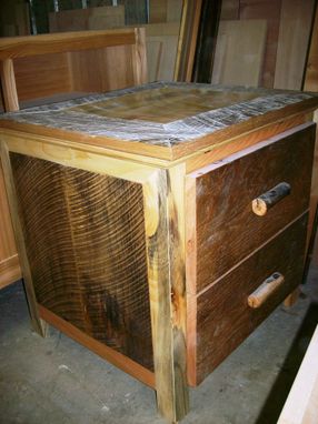 Custom Made Barnwood Nightstand (With Concealment)