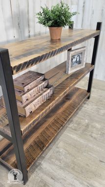 Custom Made Reclaimed Wood Bookshelf, Rustic Bookcase, Barnwood Shelves