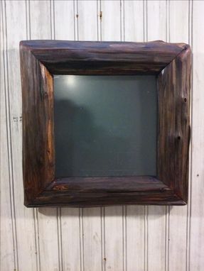 Custom Made Natural Edge Frames Created From Red Cedar Driftwood