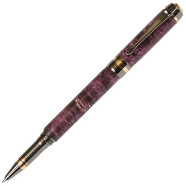 Custom Made Lanier Elite Rollerball Pen - Purple Box Elder - Re7w14