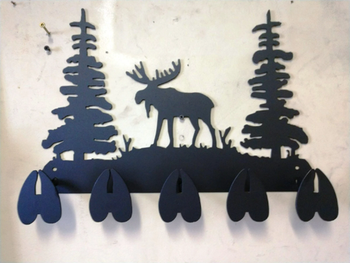 Custom Made Custom Coat Rack With Your Choice Of Moose, Elk, Or Deer