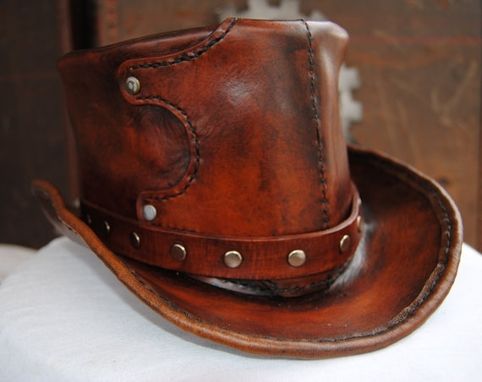 Custom Made Leather Top Hat