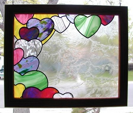 Custom Made Personalize This Heart-Felt Stained Glass
