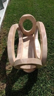 Custom Made Sculptural Art Deco Inspired Maple Coffee Table