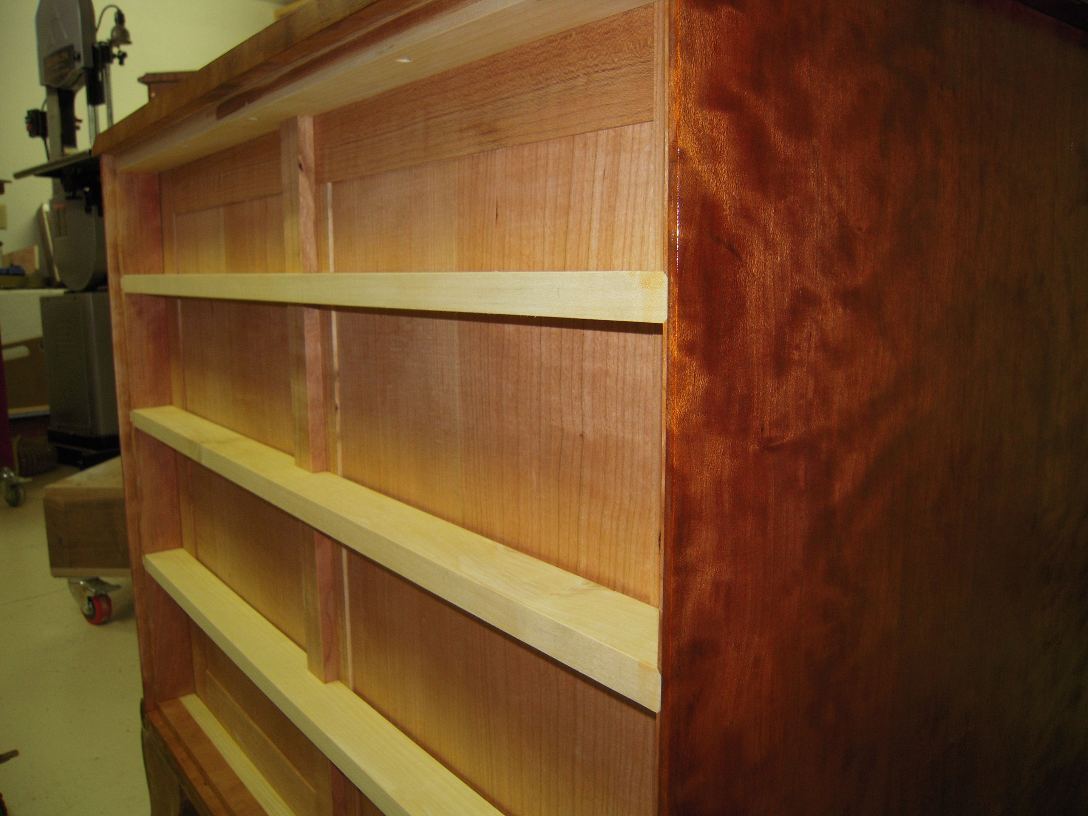 Buy Hand Made Chest, Oxbow, 4 Drawers, Curly Cherry, made to order from