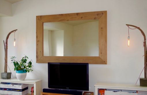 Custom Made Redwood Wall Mirror