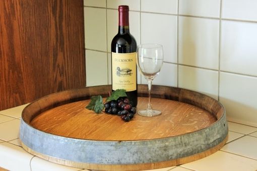 Custom Made Wine Barrel Lazy Susan