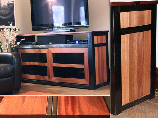 Custom Made Mahogany Entertainment Console