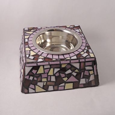 Custom Made Mosaic Dog Bowl