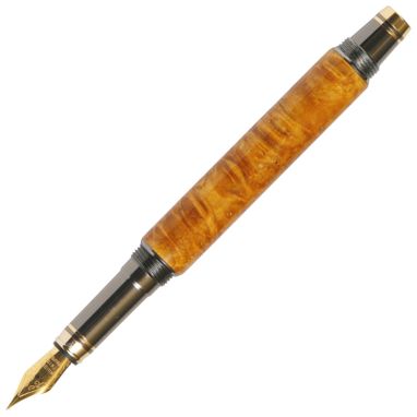 Custom Made Lanier Elite Fountain Pen - Yellow Box Elder - Fe7w16