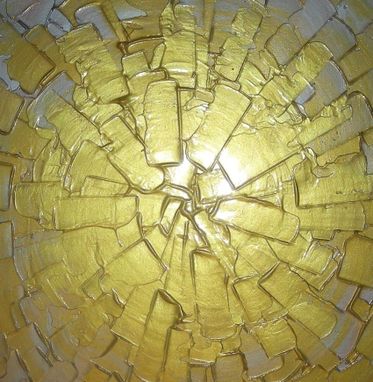 Custom Made Large Original Contemporary Abstract Gold Painting By Lafferty - 20x48, Sale 22% Off