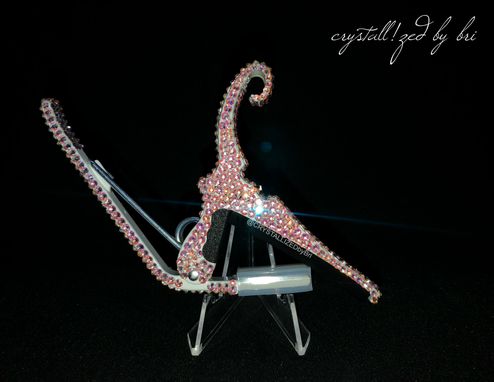 Custom Made Crystallized Guitar Quick Release Capo Acoustic Electric Genuine European Crystals Bedazzled