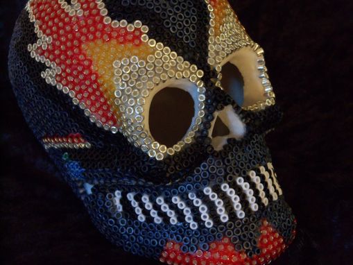 Custom Made Beaded Skull - Hot Head