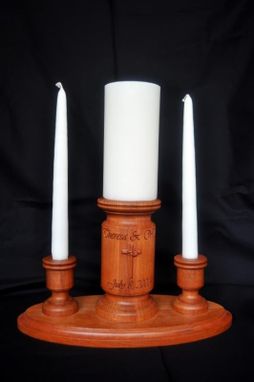 Custom Made Carved Unity Candle Set