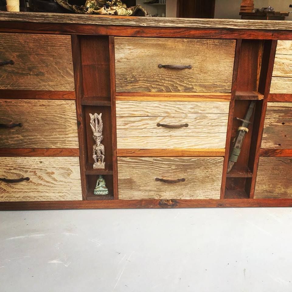 Custom Reclaimed Barnwood Dresser by Carlson Custom Furniture