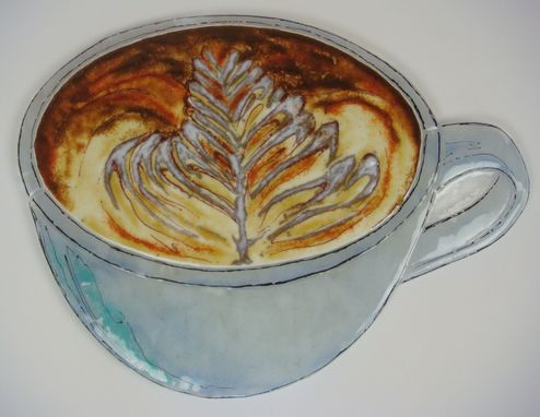 Custom Made Cup Of Joe - Glass Fusing Artwork