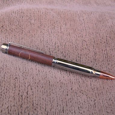 Custom Made 30 Caliber Bullet Wood Pen B002