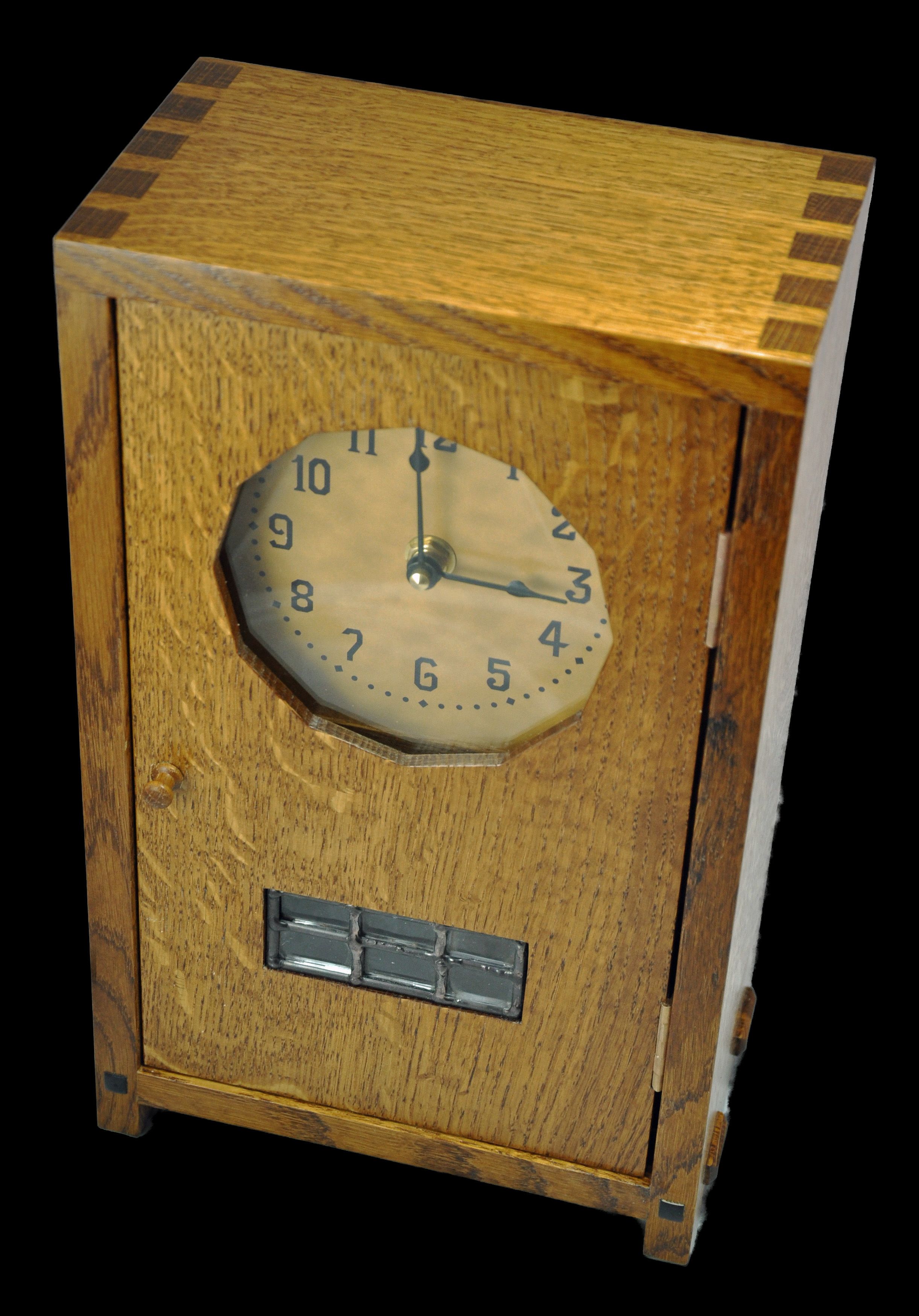 Hand Made Stickley Style Mantle Clock by Winding River