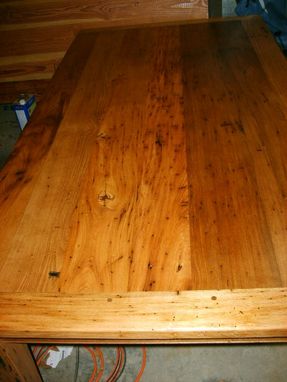 Custom Made Wormy Chestnut Dining Table