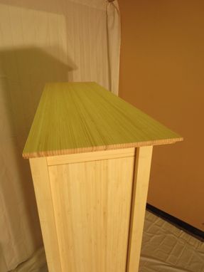Custom Made Bamboo Bookshelf