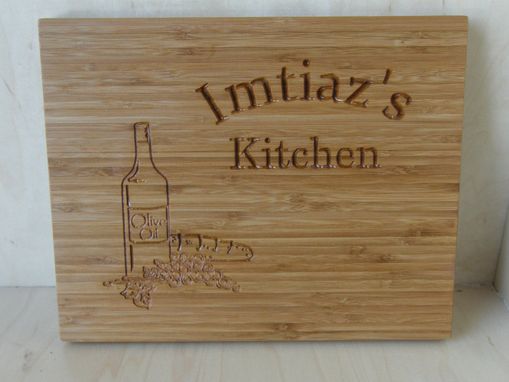 Custom Made Personalized Bamboo Cutting Board - Custom Logo Engraving