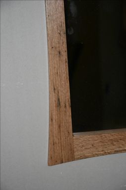 Custom Made Oak Curved Mirror